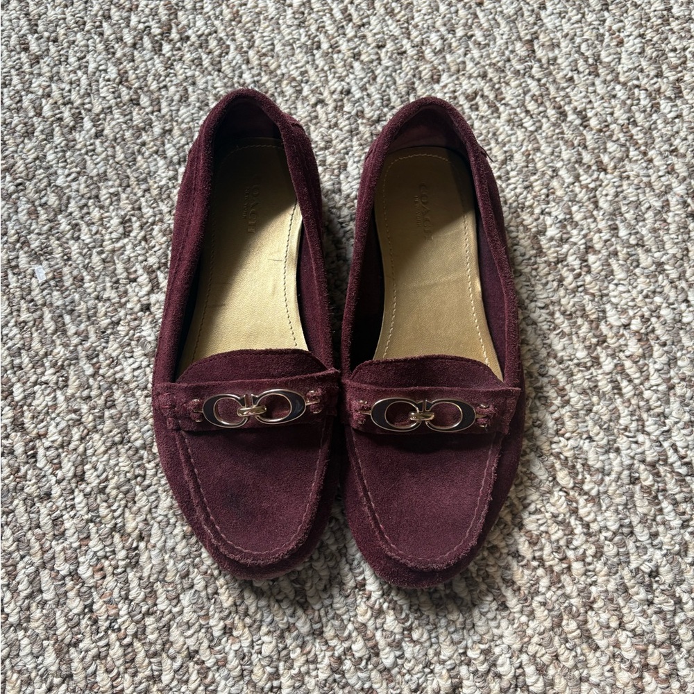 Coach Fortunata Suede Driver Moc Loafers- Women’s Size 7
